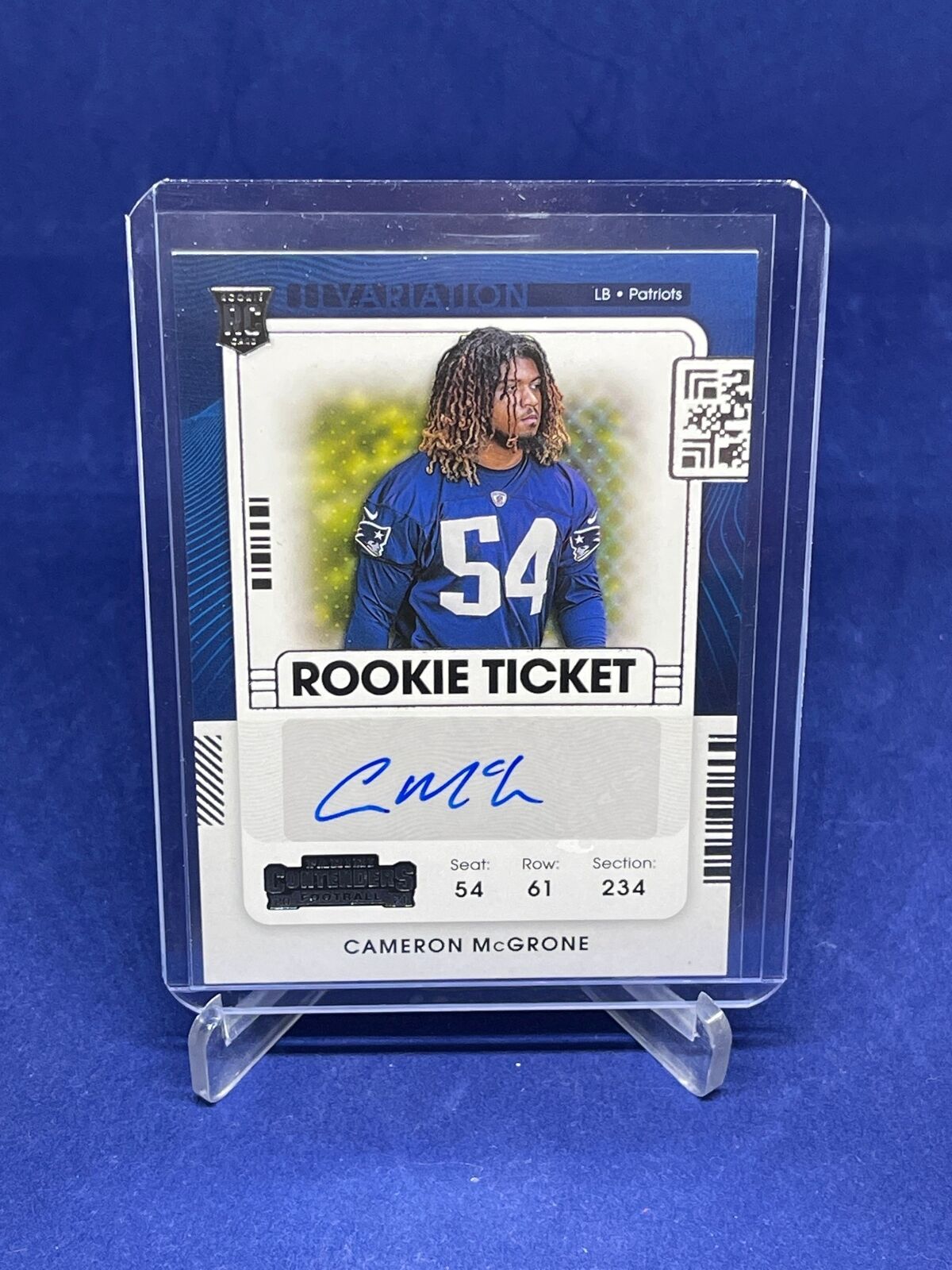CAMERON MCGRONE 2021 PANINI CONTENDERS ROOKIE TICKET AUTO VARIATION RC #224
