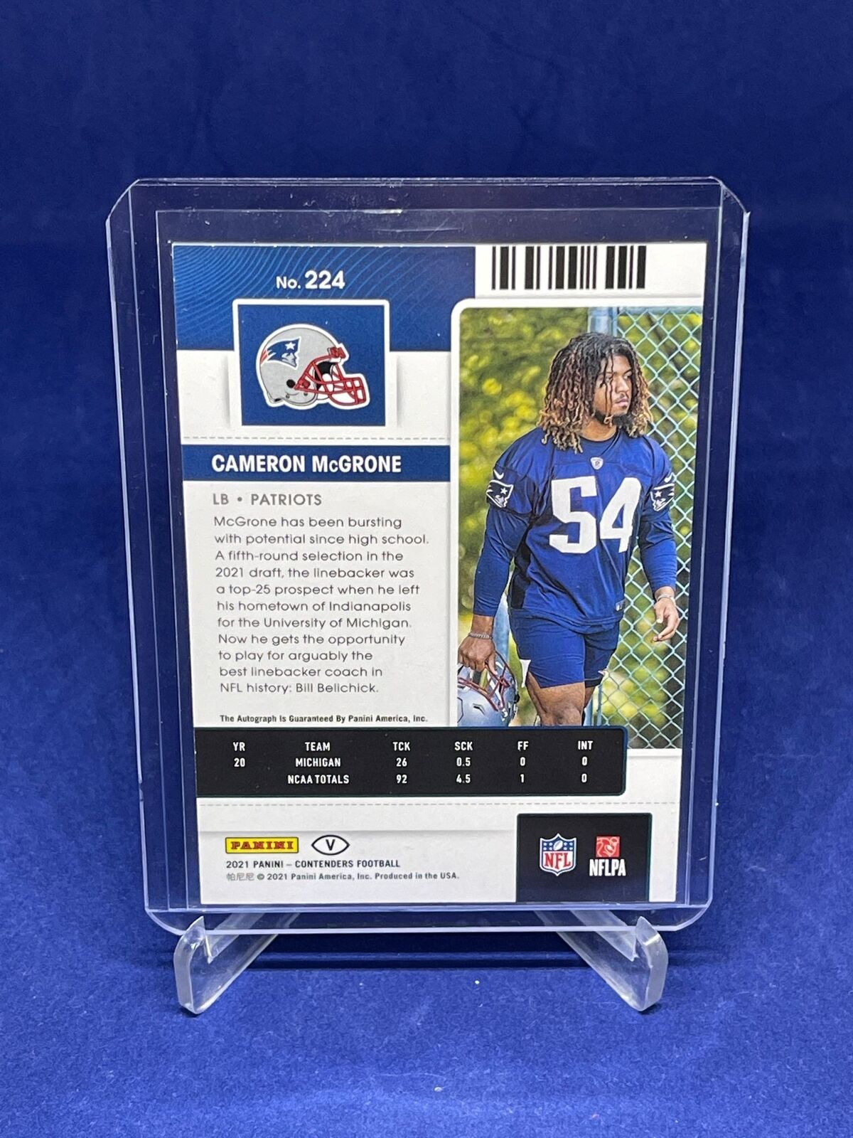 CAMERON MCGRONE 2021 PANINI CONTENDERS ROOKIE TICKET AUTO VARIATION RC #224