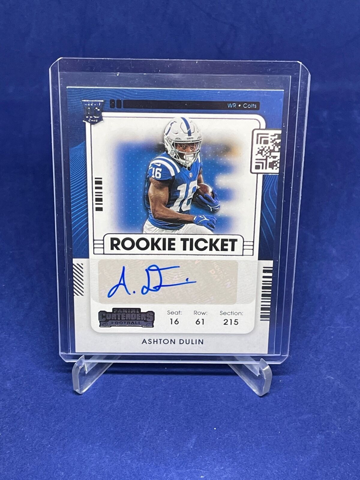 ASHTON DULIN 2021 PANINI CONTENDERS ROOKIE TICKET AUTO RC #232