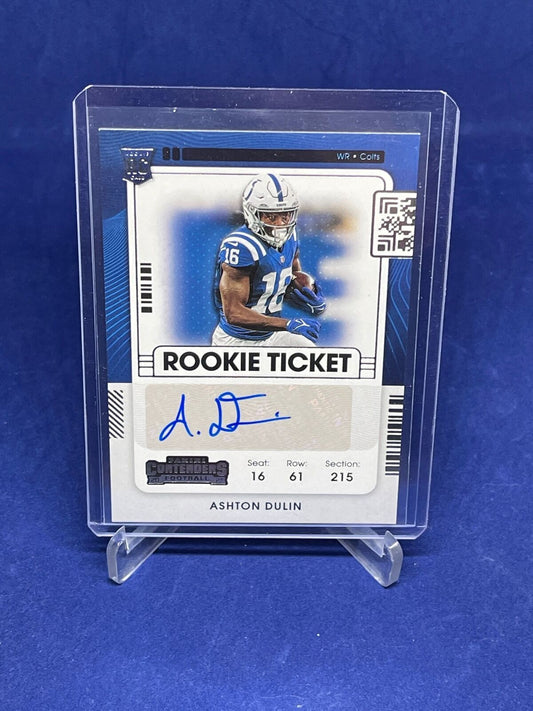 ASHTON DULIN 2021 PANINI CONTENDERS ROOKIE TICKET AUTO RC #232