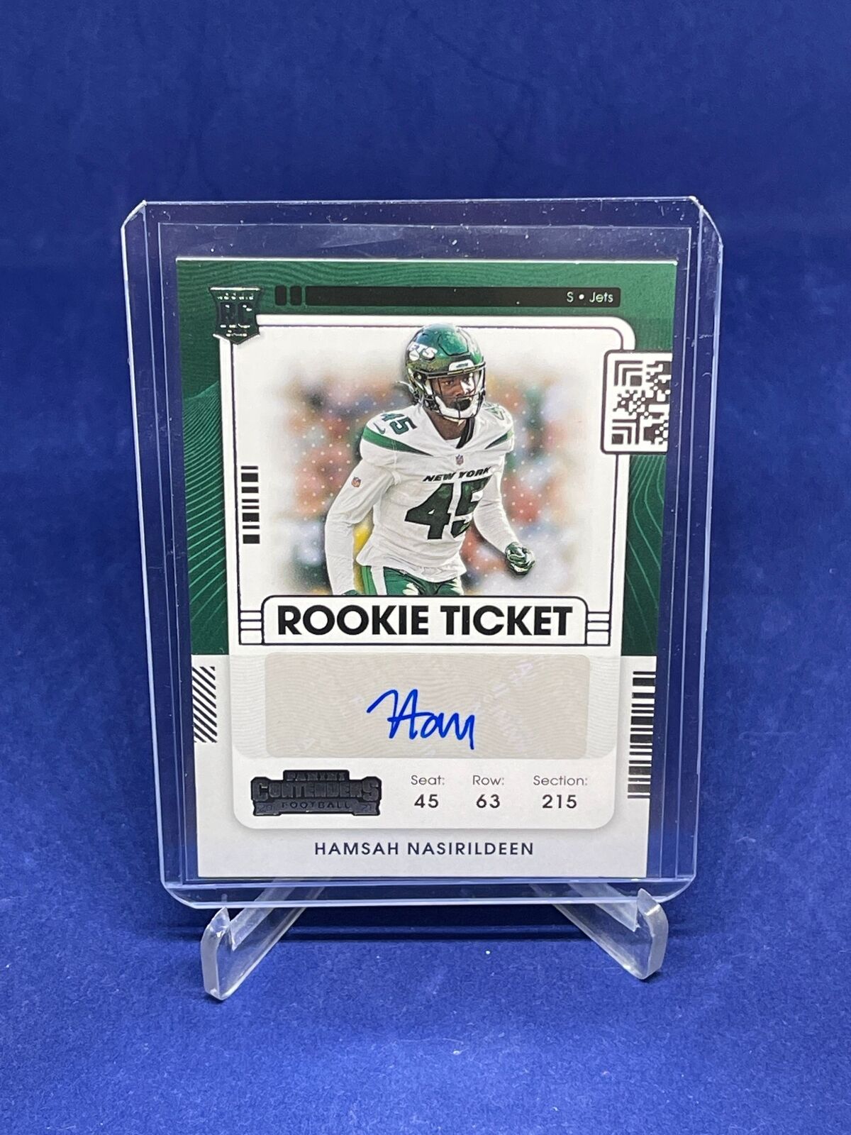 HAMSAH NASIRILDEEN 2021 PANINI CONTENDERS ROOKIE TICKET AUTO RC #228
