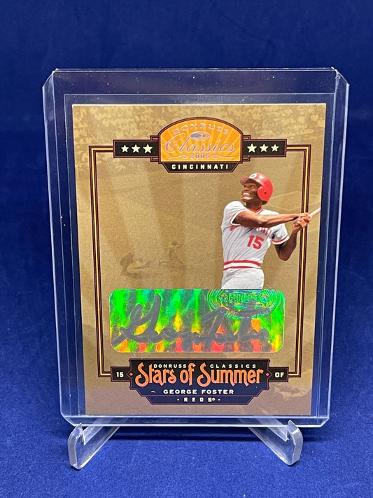 GEORGE FOSTER 2005 DONRUSS CLASSICS STARS OF SUMMER AUTO #D 32/50