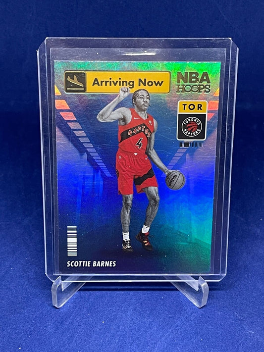 SCOTTIE BARNES 2021-22 PANINI NBA HOOPS ARRIVING NOW HOLO ROOKIE RC #15