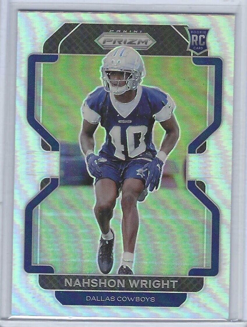 NAHSHON WRIGHT 2021 PANINI PRIZM SILVER PRIZM ROOKIE RC #438