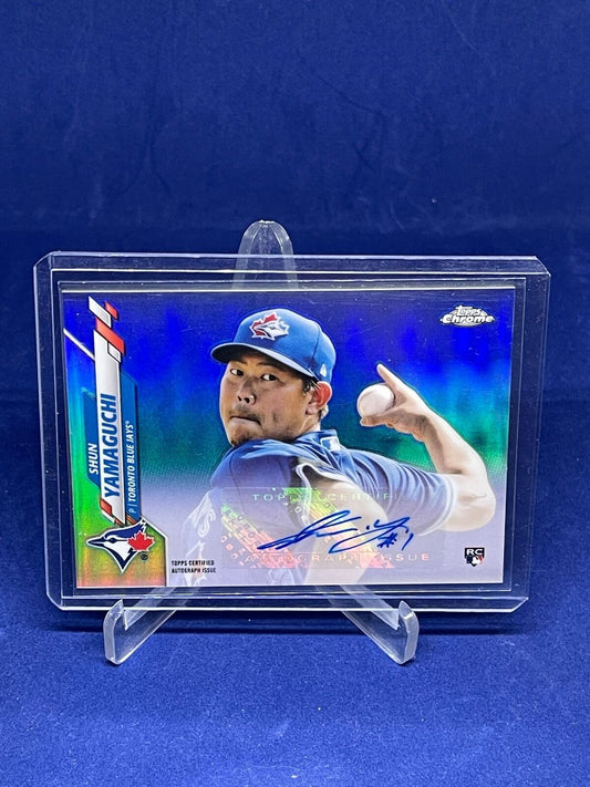 SHUN YAMAGUCHI 2020 TOPPS CHROME UPDATE REFRACTOR ROOKIE AUTO RC