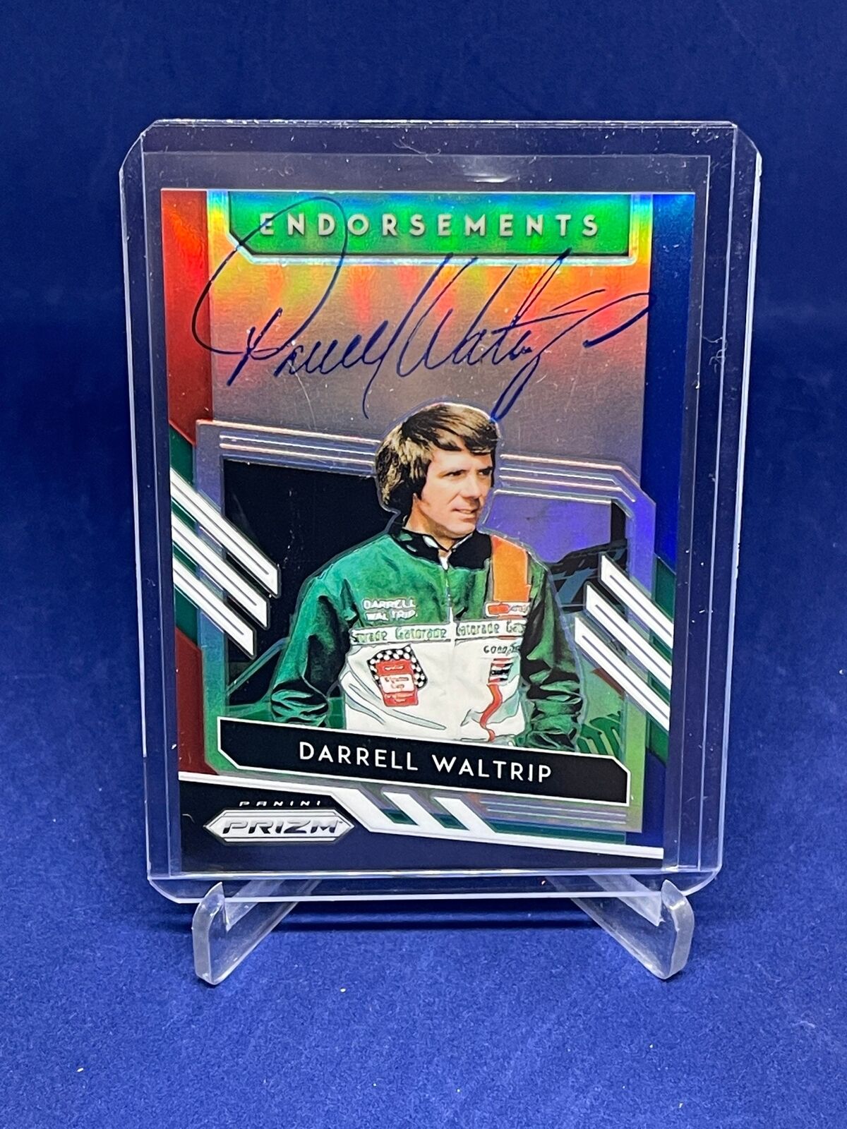 DARRELL WALTRIP 2019 PANINI PRIZM ENDORSEMENTS PRIZM ON CARD AUTO
