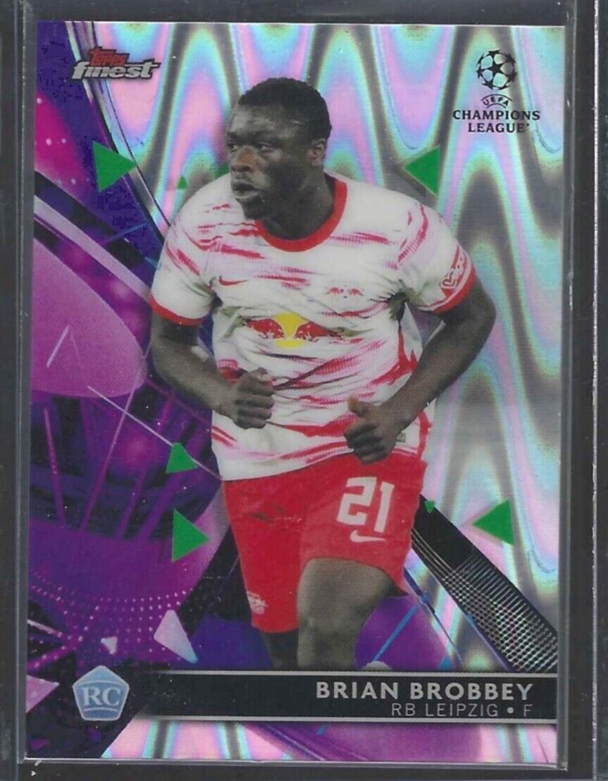 BRIAN BROBBEY 2021-22 TOPPS FINEST SILVER RAYWAVE REFRACTOR ROOKIE RC #D 113/199