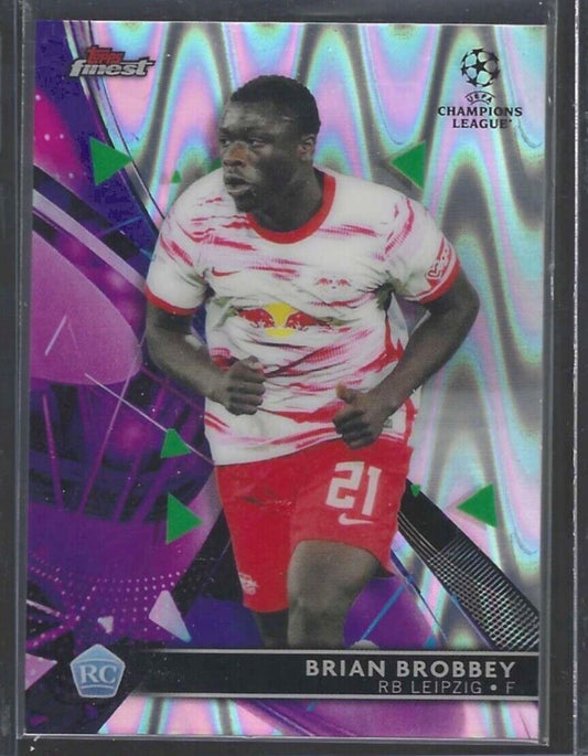 BRIAN BROBBEY 2021-22 TOPPS FINEST SILVER RAYWAVE REFRACTOR ROOKIE RC #D 113/199
