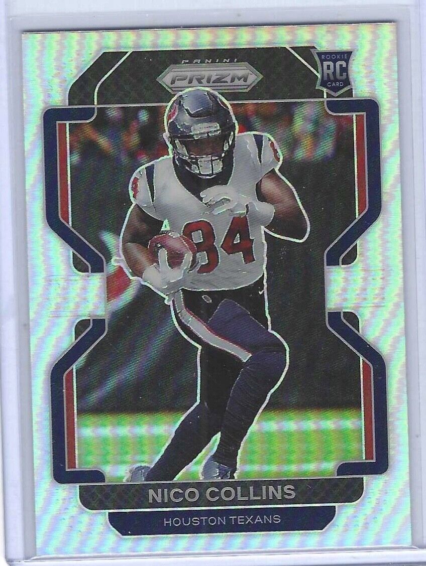 NICO COLLINS 2021 PANINI PRIZM VARIATION SILVER PRIZM ROOKIE RC #V-360