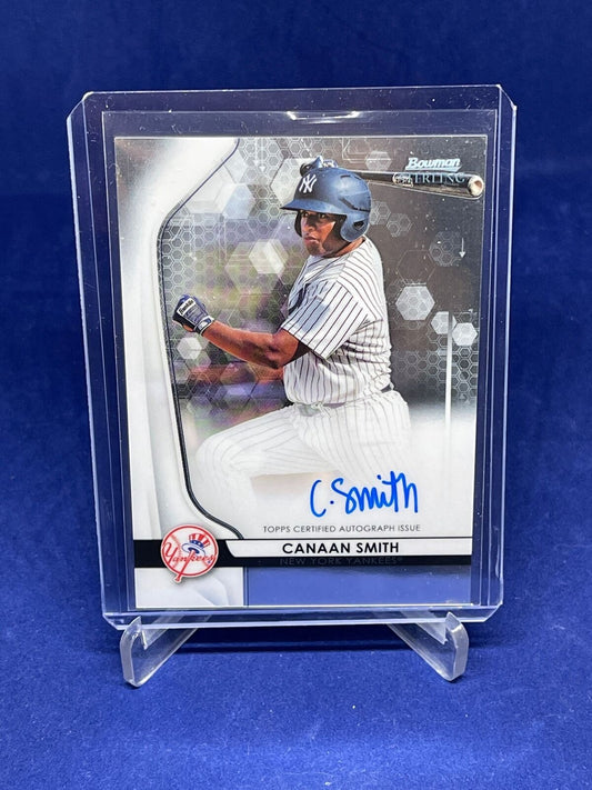CANAAN SMITH 2020 BOWMAN STERLING ON CARD AUTO PROSPECT