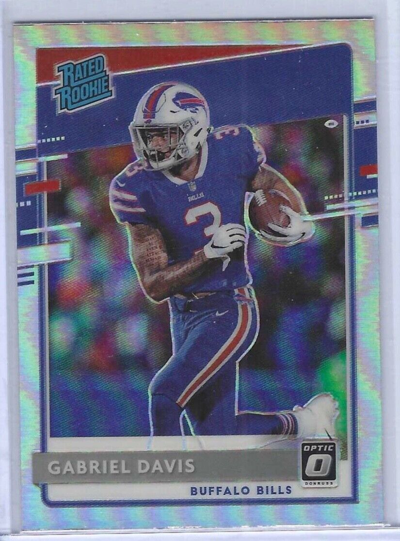 GABIEL DAVIS 2020 PANINI DONRUSS OPTIC SILVER HOLO RATED ROOKIE RC #187