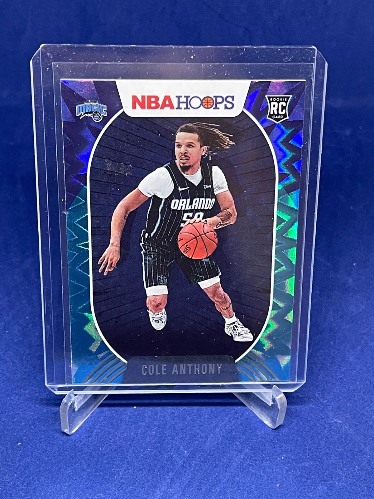 COLE ANTHONY 2020-21 PANINI NBA HOOPS TEAL EXPLOSION ROOKIE RC #234