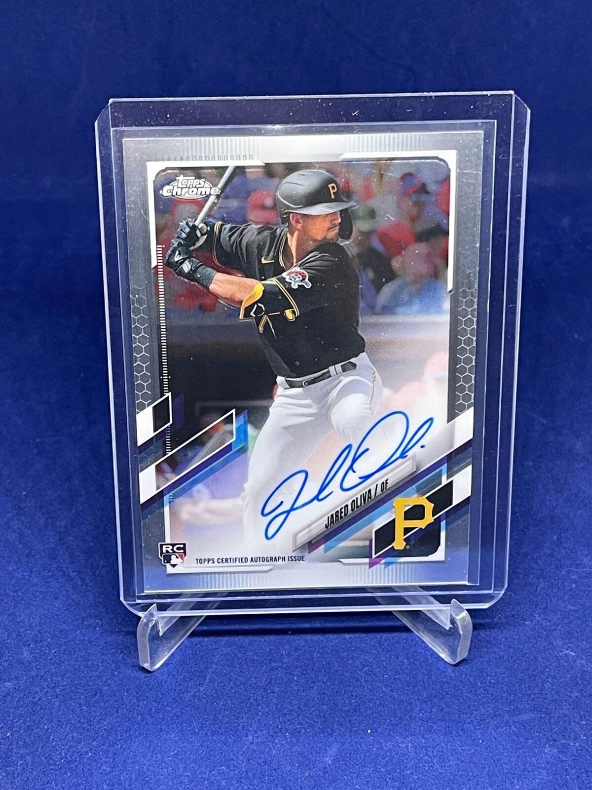 JARED OLIVA 2021 TOPPS CHROME ON CARD ROOKIE AUTO RC