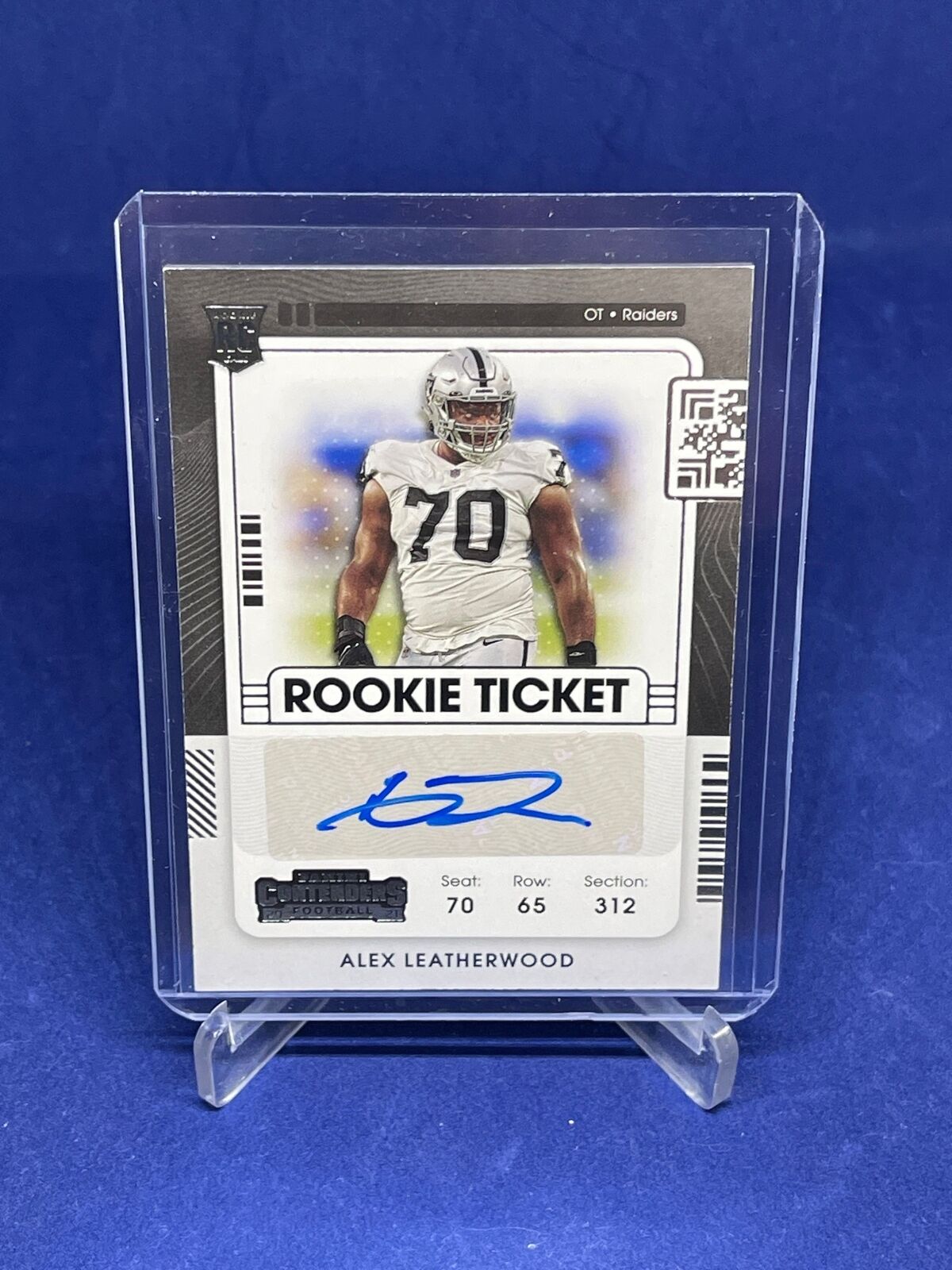 ALEX LEATHERWOOD 2021 PANINI CONTENDERS ROOKIE TICKET AUTO RC #149