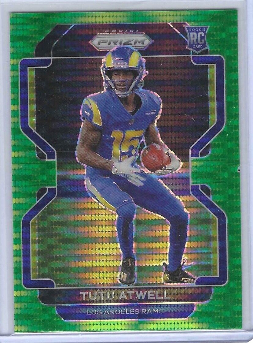 TUTU ATWELL 2021 PANINI PRIZM GREEN PULSAR PRIZM ROOKIE RC #350