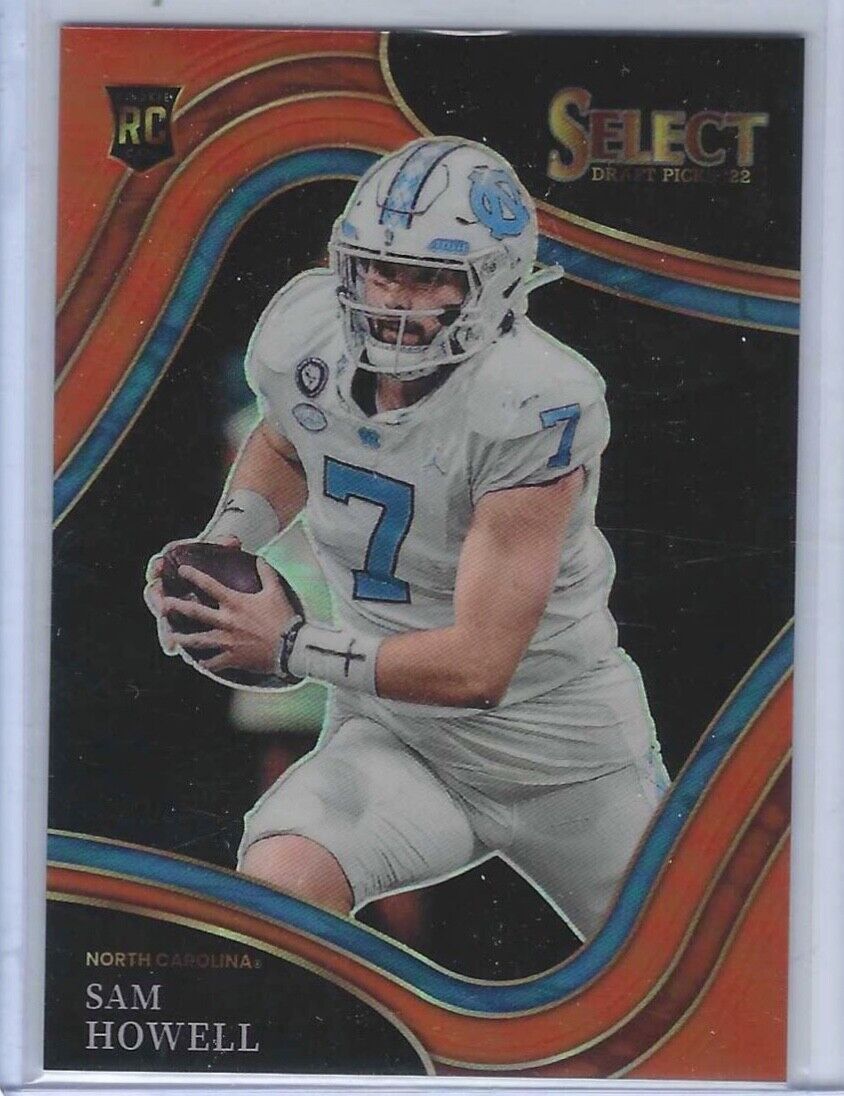 SAM HOWELL 2022 PANINI SELECT DP ORANGE PRIZM FIELD LEVEL ROOKIE RC #D 23/49