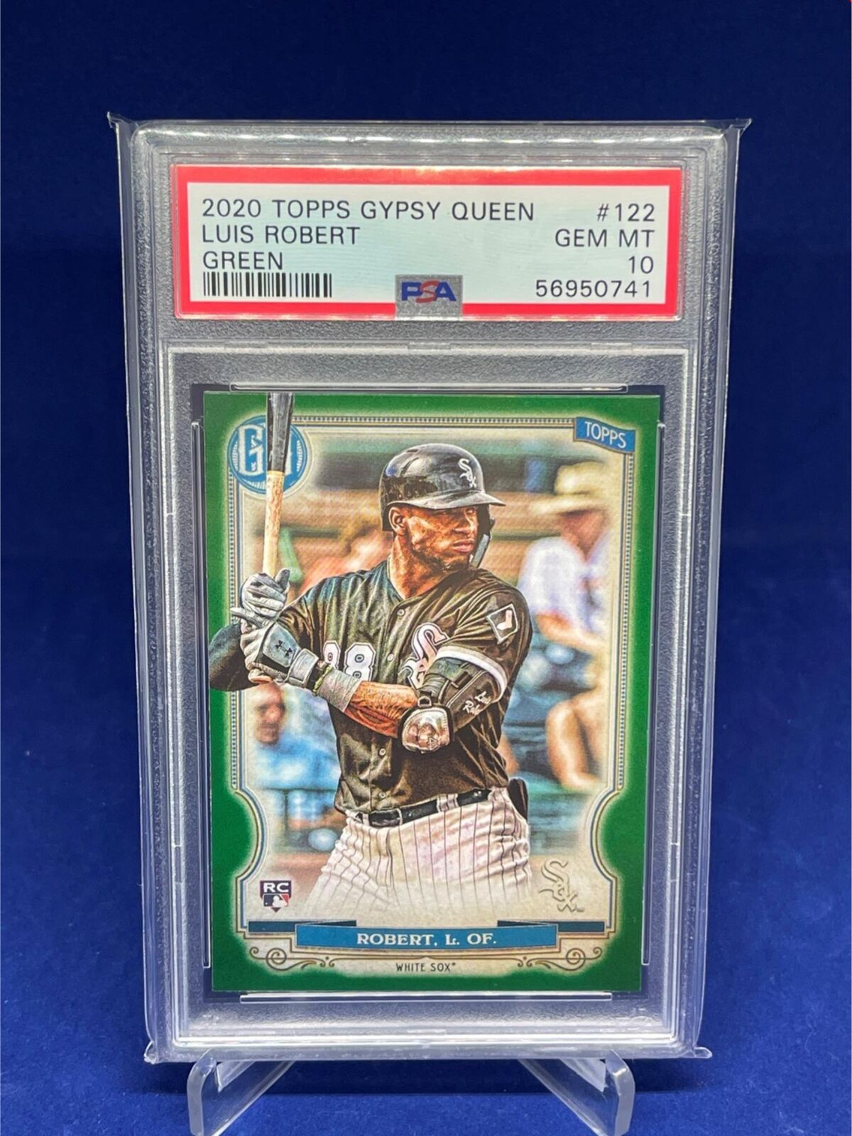 LUIS ROBERT 2020 TOPPS GYPSY QUEEN GREEN ROOKIE RC # 122 PSA 10 GEM MINT