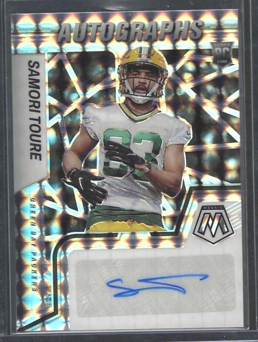 SAMORI TOURE 2022 PANINI MOSAIC SILVER PRIZM ROOKIE AUTO RC #RAM-SAT