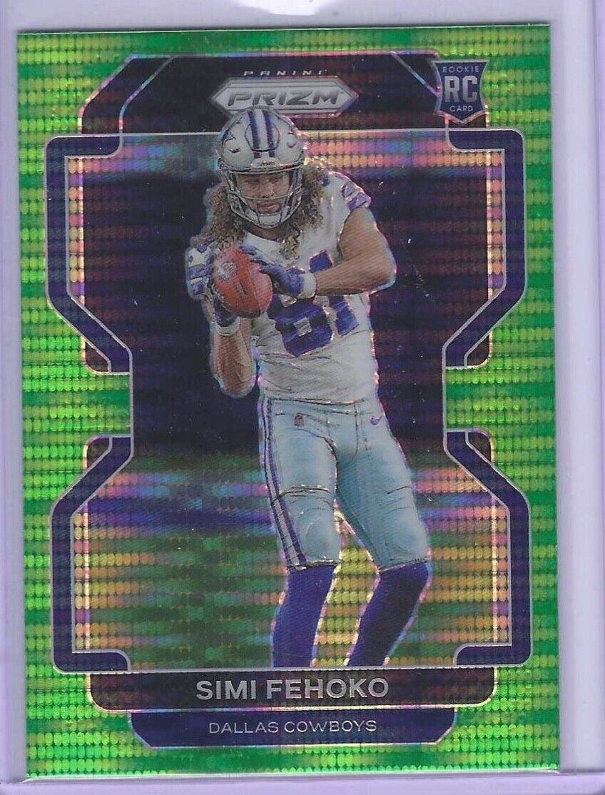 SIMI FEHOKO 2021 PANINI PRIZM GREEN PULSAR PRIZM ROOKIE RC #371
