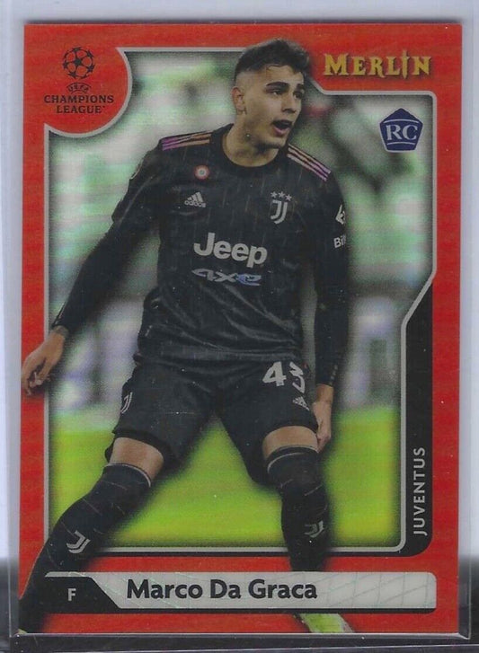 MARCO DA GRACA 2021-22 TOPPS MERLIN ORANGE REFRACTOR ROOKIE RC #D 03/25