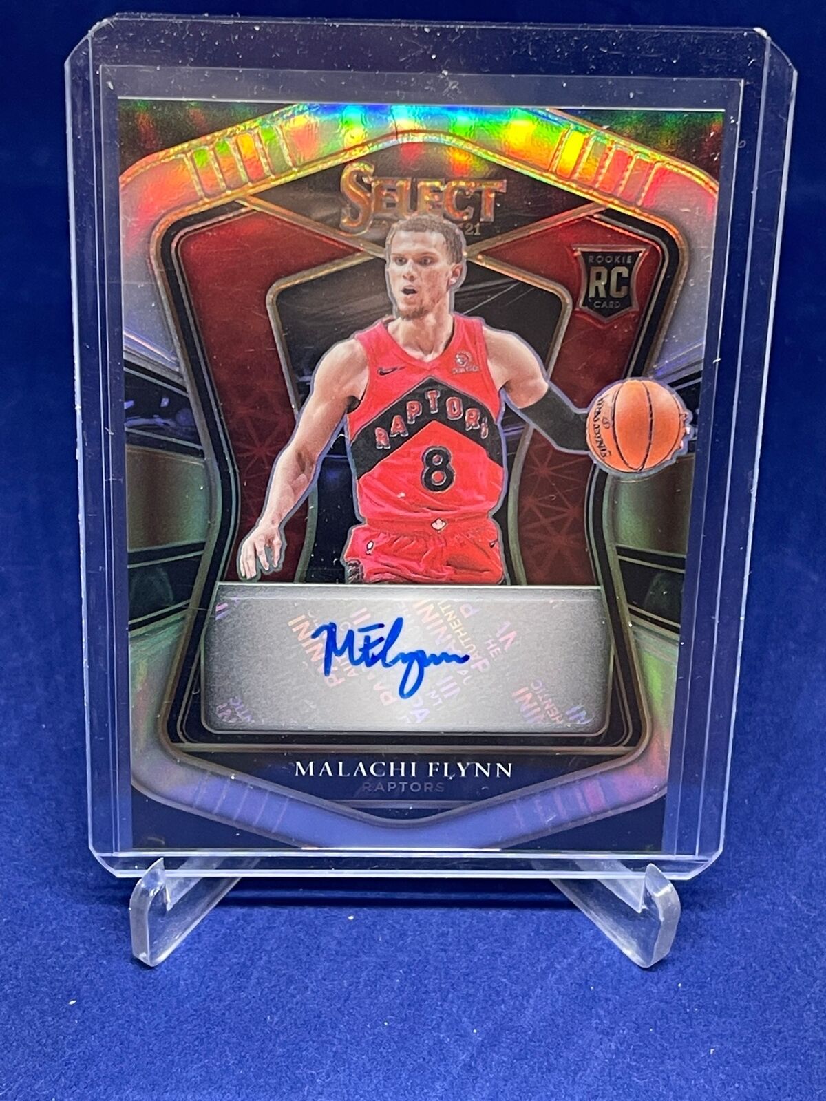 MALACHI FLYNN 2020-21 PANINI SELECT SILVER PRIZM AUTO ROOKIE RC #D 66//249