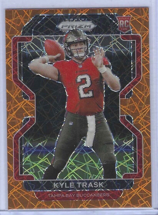 KYLE TRASK 2021 PANINI PRIZM ORANGE LAZER PRIZM ROOKIE RC #339