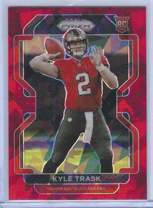KYLE TRASK 2021 PANINI PRIZM RED CRACKED ICE PRIZM ROOKIE RC #339