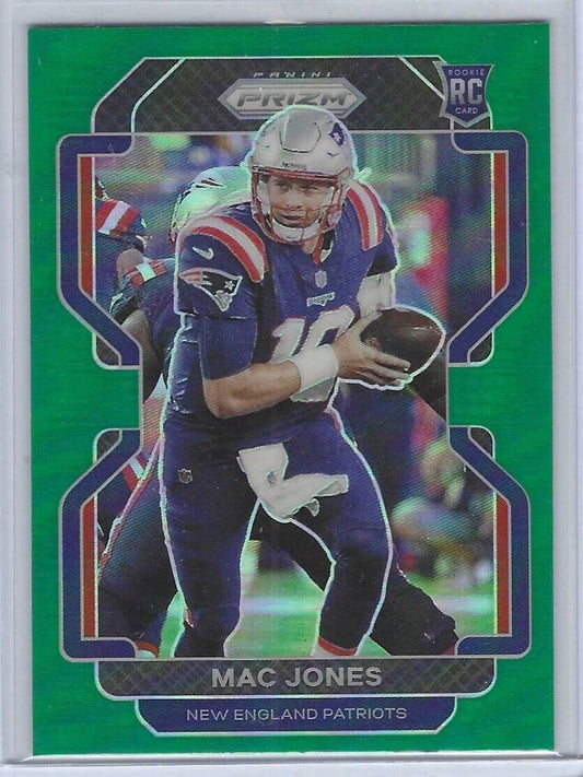 MAC JONES 2021 PANINI PRIZM GREEN PRIZM ROOKIE RC #336