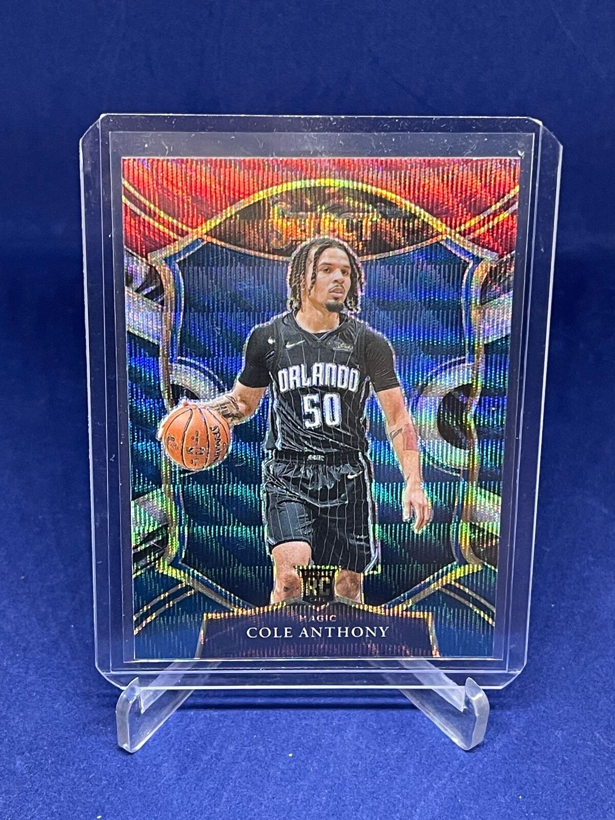 COLE ANTHONY 2020-21 PANINI SELECT CONCOURSE TRI-COLOR PRIZM ROOKIE RC #75