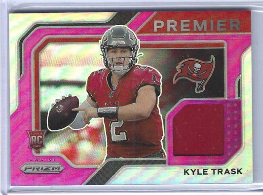 KYLE TRASK 2021 PANINI PRIZM PINK PRIZM PREMIER ROOKIE JERSEY PATCH RC #PJ-9