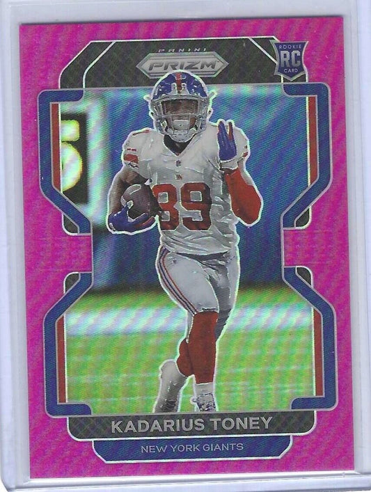 KADARIUS TONEY 2021 PANINI PRIZM PINK PRIZM ROOKIE RC #342