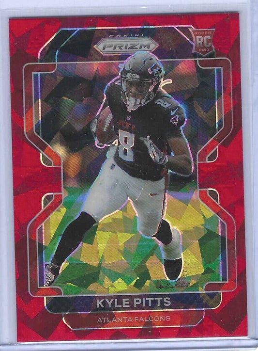 KYLE PITTS 2021 PANINI PRIZM RED CRACKED ICE PRIZM ROOKIE RC #341