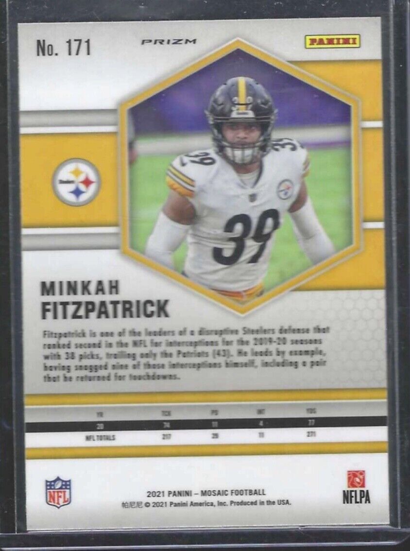 MINKAH FITZPATRICK 2021 PANINI MOSAIC GENESIS PRIZM SSP CASE HIT #171