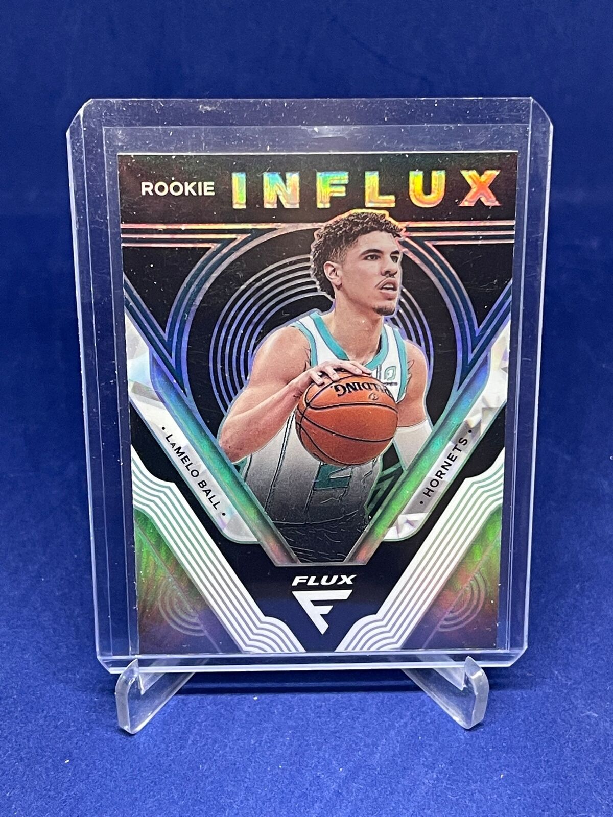 LAMELO BALL 2020-21 PANINI FLUX INFLUX SILVER PRIZM ROOKIE RC #1
