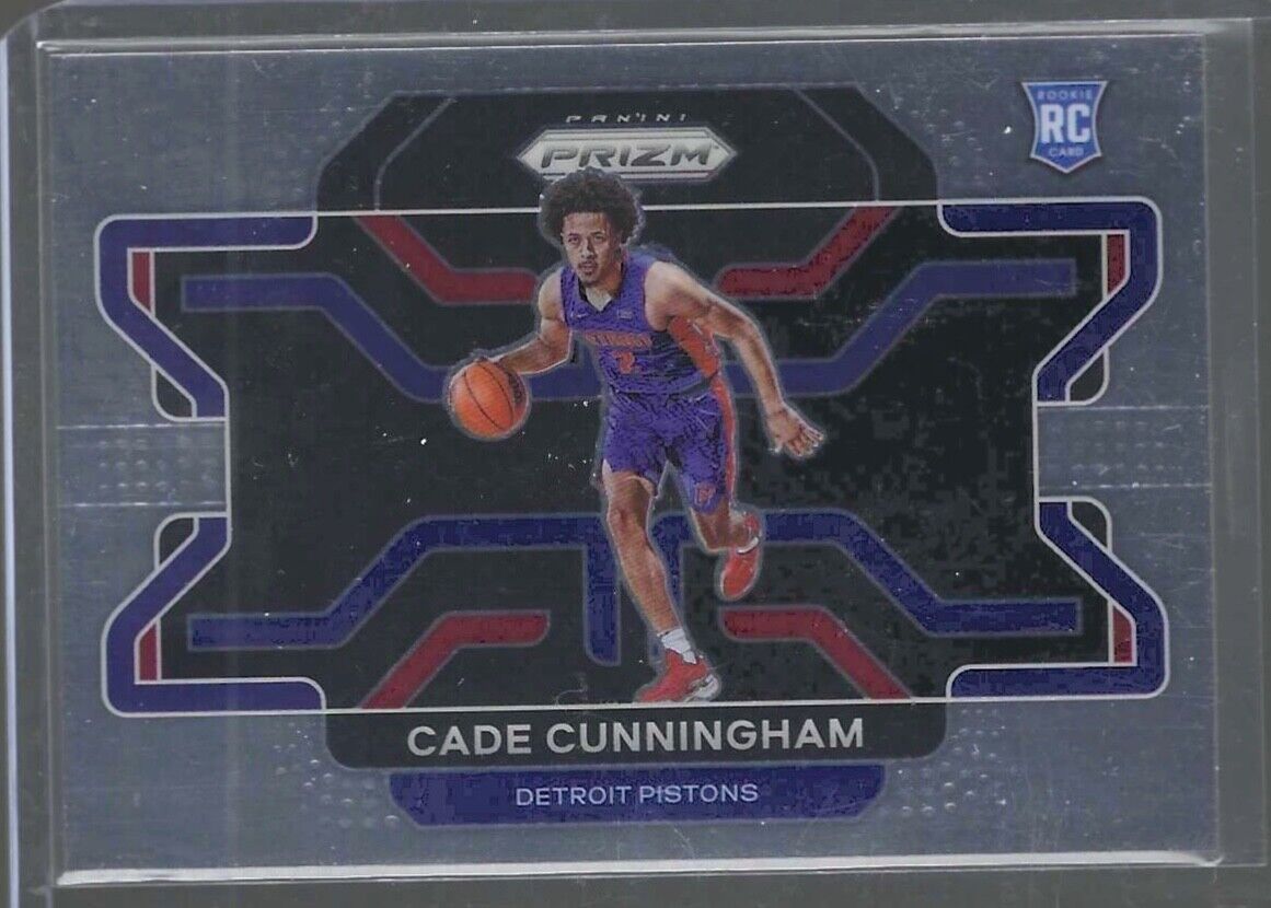CADE CUNNINGHAM 2021-22 PANINI PRIZM ROOKIE VARIATION SHORT PRINT SP RC #282