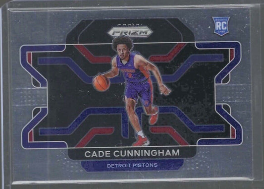 CADE CUNNINGHAM 2021-22 PANINI PRIZM ROOKIE VARIATION SHORT PRINT SP RC #282