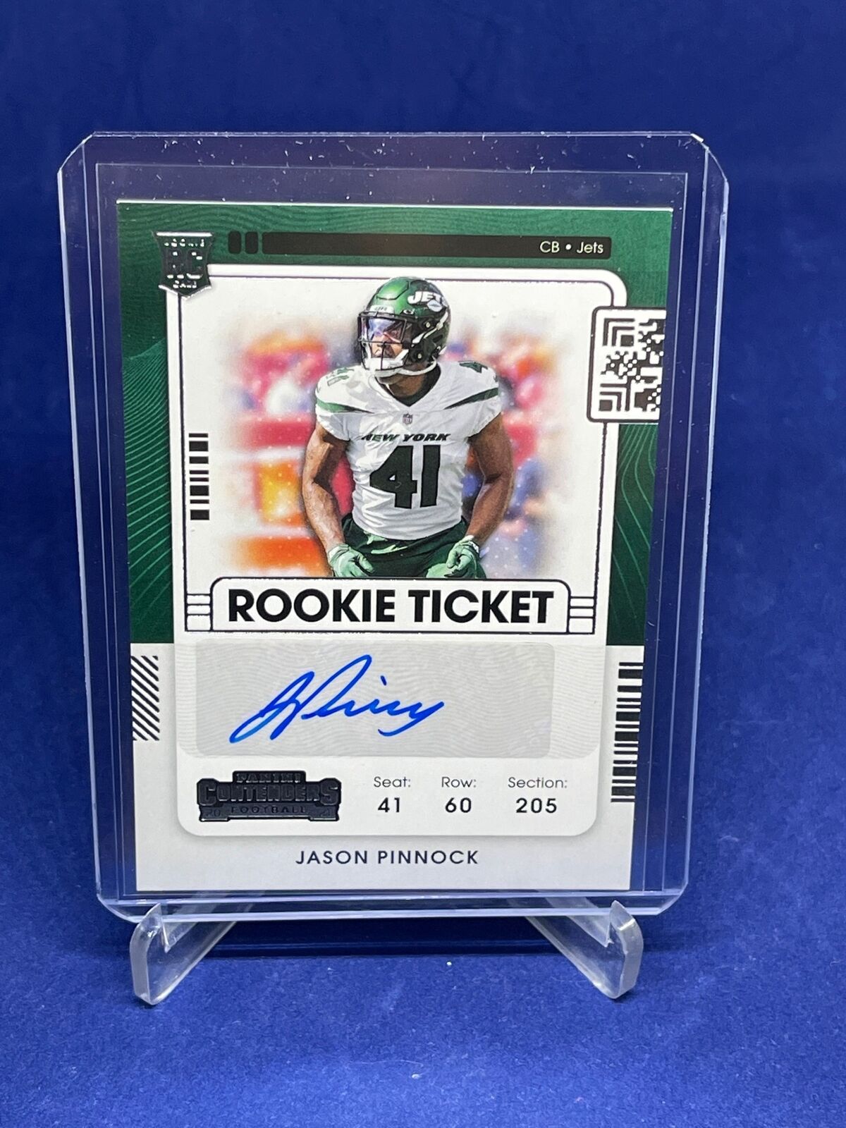 JASON PINNOCK 2021 PANINI CONTENDERS ROOKIE TICKET AUTO RC #296