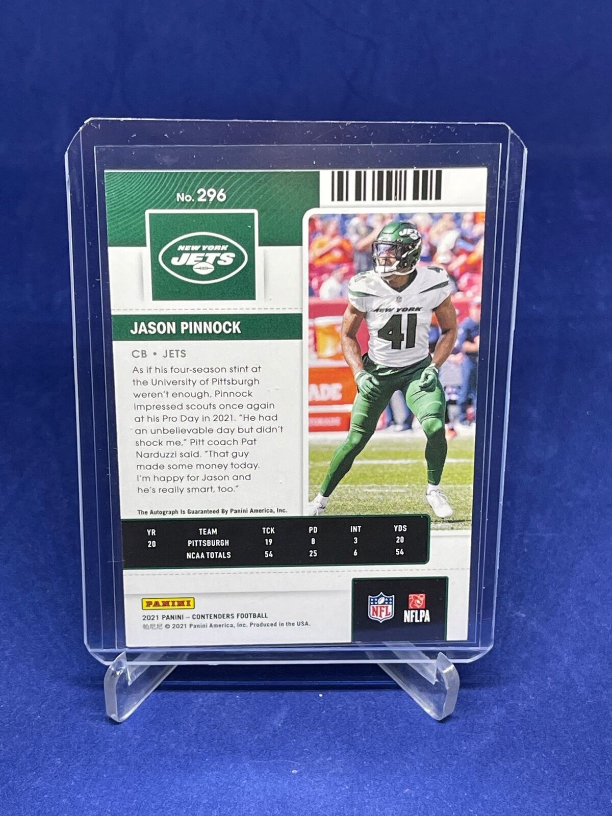 JASON PINNOCK 2021 PANINI CONTENDERS ROOKIE TICKET AUTO RC #296