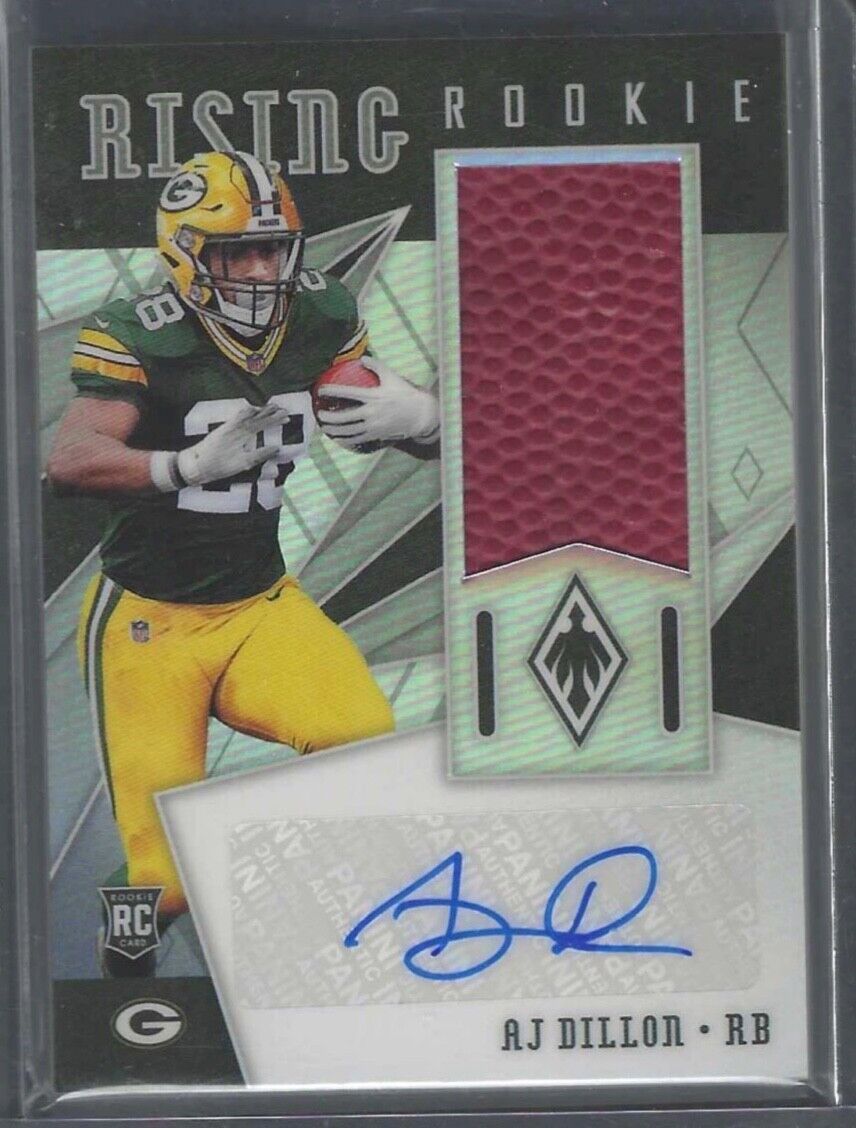 AJ DILLION 2020 PANINI PHOENIX RISING PRIZM ROOKIE PATCH AUTO RC #D 054/149