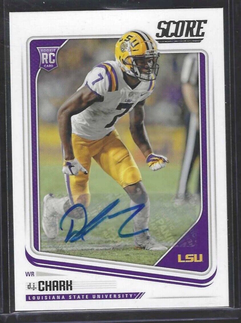 DJ CHARK 2018 PANINI SCORE ROOKIE AUTO RC #389