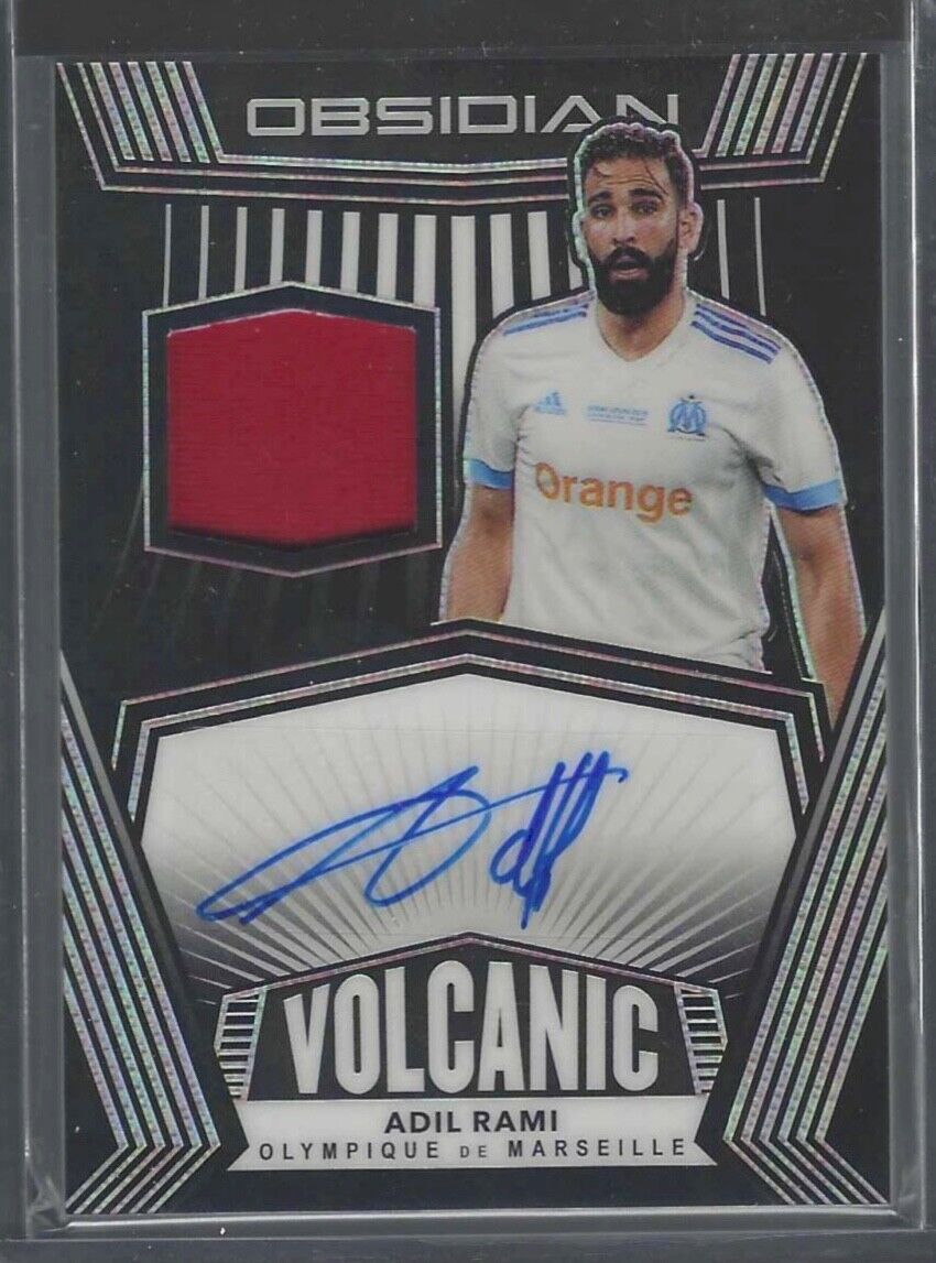ADIL RAMI 2020-21 PANINI OBSIDIAN VOLCANIC SILVER ETCH PATCH AUTO #D 109/149