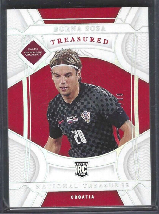 BORNA SOSA 2021-22 NATIONAL TREASURES WORLD CUP TREASURED ROOKIE RC #D 42/99