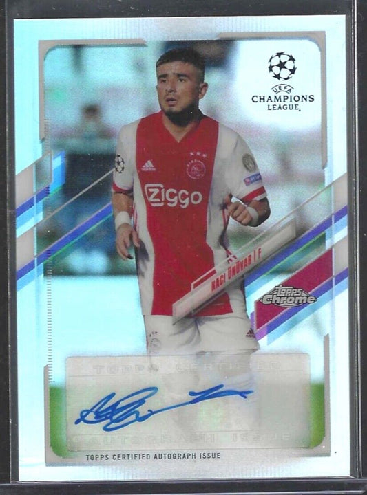 NACI UNUVAR 2020-21 TOPPS CHROME UEFA SILVER REFRACTOR AUTO #CA-NU
