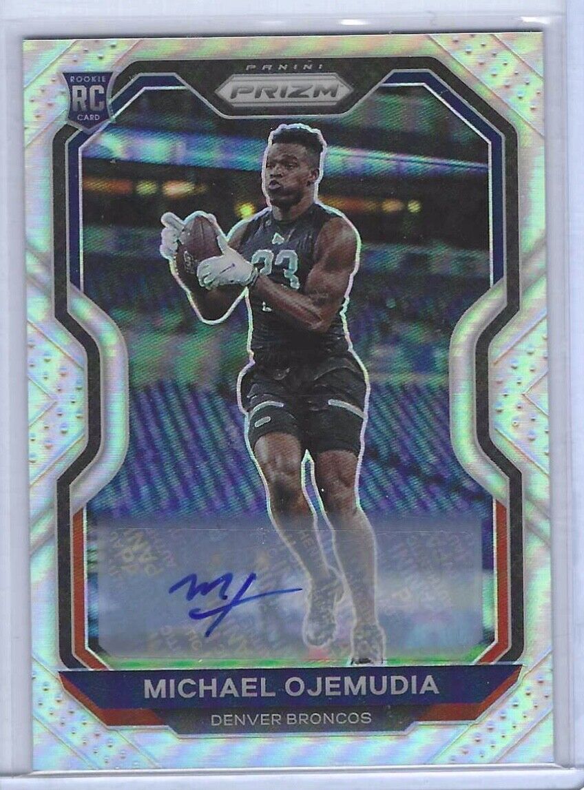 MICHAEL OJEMUDIA 2020 PANINI PRIZM SILVER PRIZMS ROOKIE AUTO RC #317