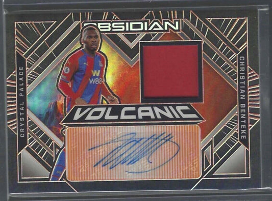 CHRISTIAN BENTEKE 2020-21 PANINI OBSIDIAN VOLCANIC ORANGE PATCH AUTO #D 18/50