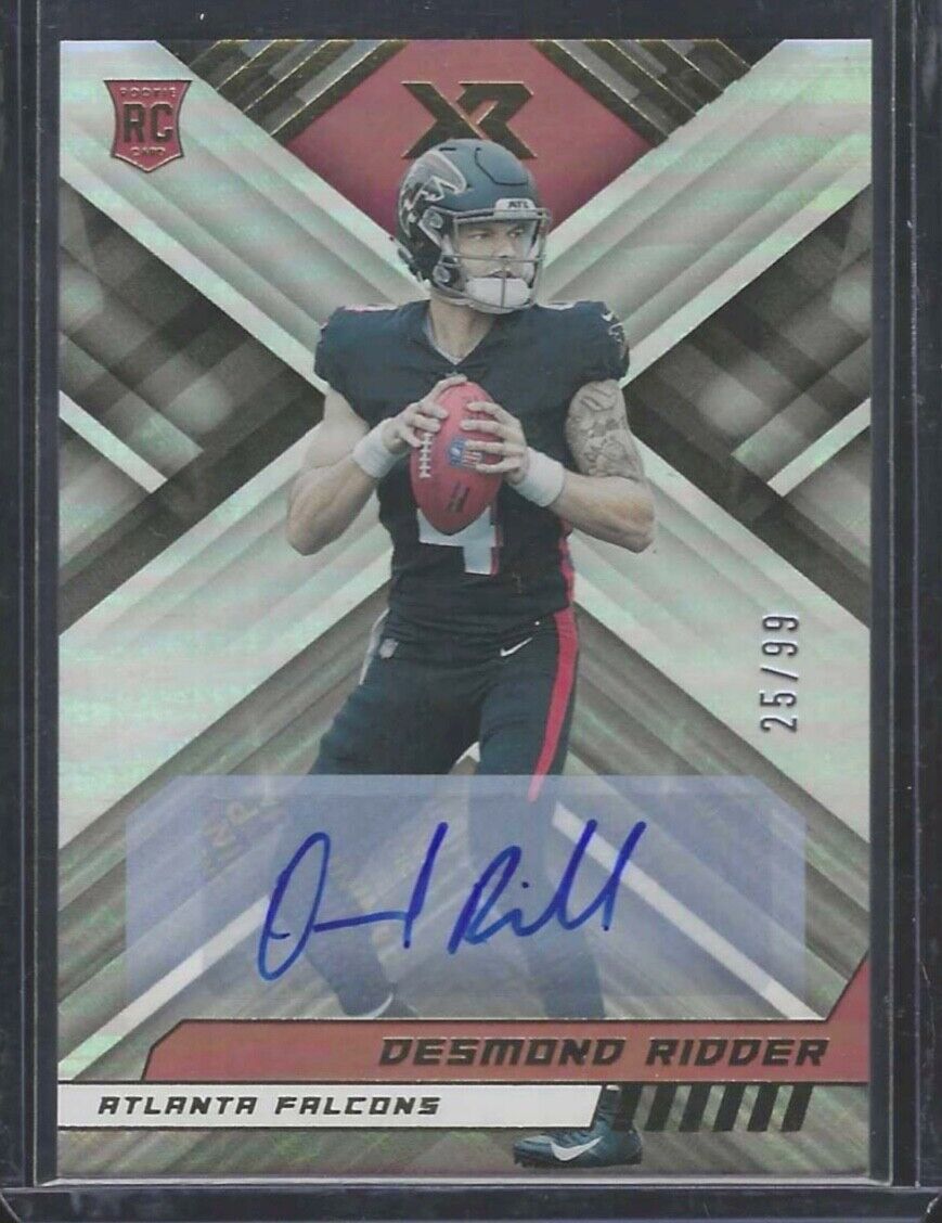 DESMOND RIDDER 2022 PANINI XR SILVER FOIL ROOKIE AUTO RC #D 25/99