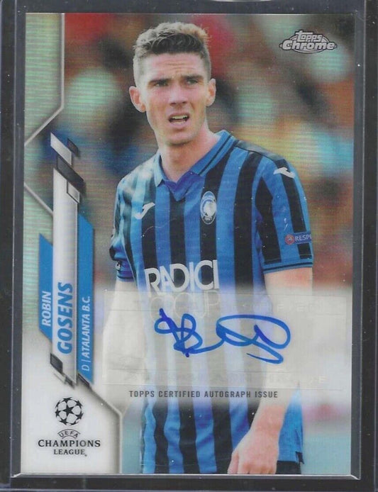 ROBIN GOSENS 2019-20 TOPPS CHROME UEFA SILVER REFRACTOR AUTO #CA-RG