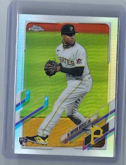 KE'BRYAN HAYES 2021 TOPPS CHROME ROOKIE REFRACTOR RC #191