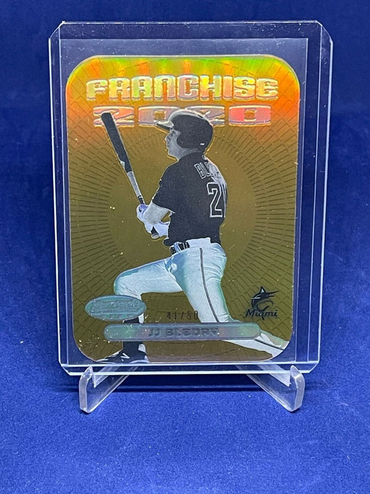 JJ BLEDAY 2020 BOWMANS BEST FRANCHISE 2020 GOLD REFRACTOR DIE CUT RC #D 41/50
