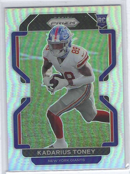 KADARIUS TONEY 2021 PANINI PRIZM VARIATION SILVER PRIZM ROOKIE RC #V-342